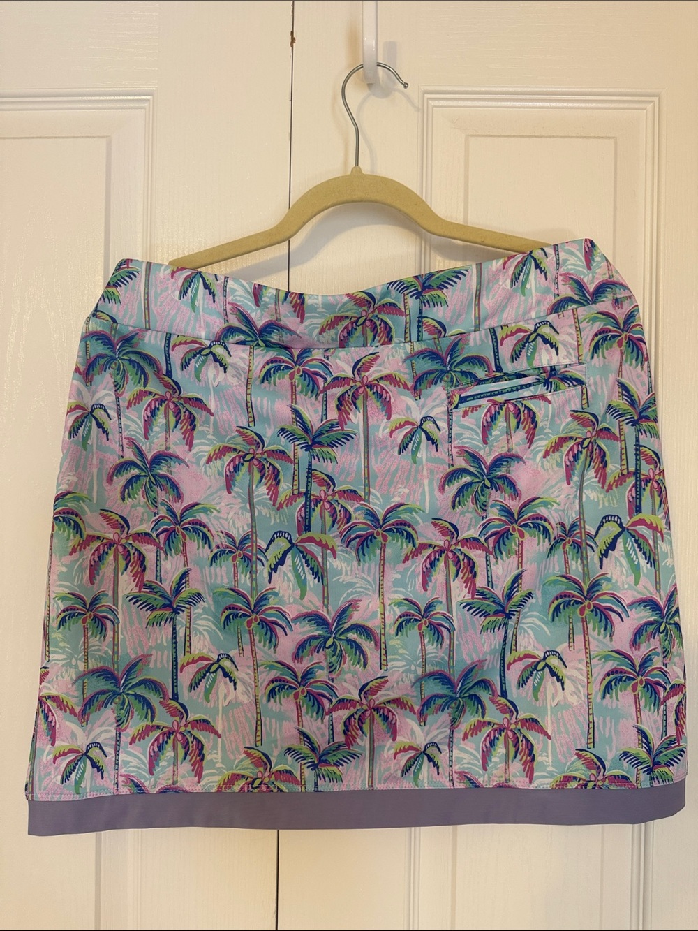 Stella Parker Golf Collection Lilac Palm Print women’s  Skort - Lavender - Picture 5 of 7
